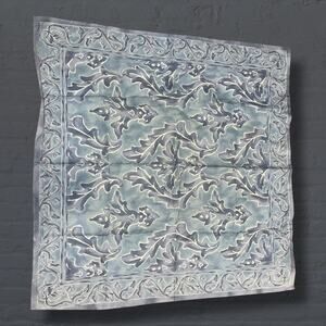 Restoration Hardware Amalfi Ravello Euro Sham 33" Square Blue Italian Outdoor